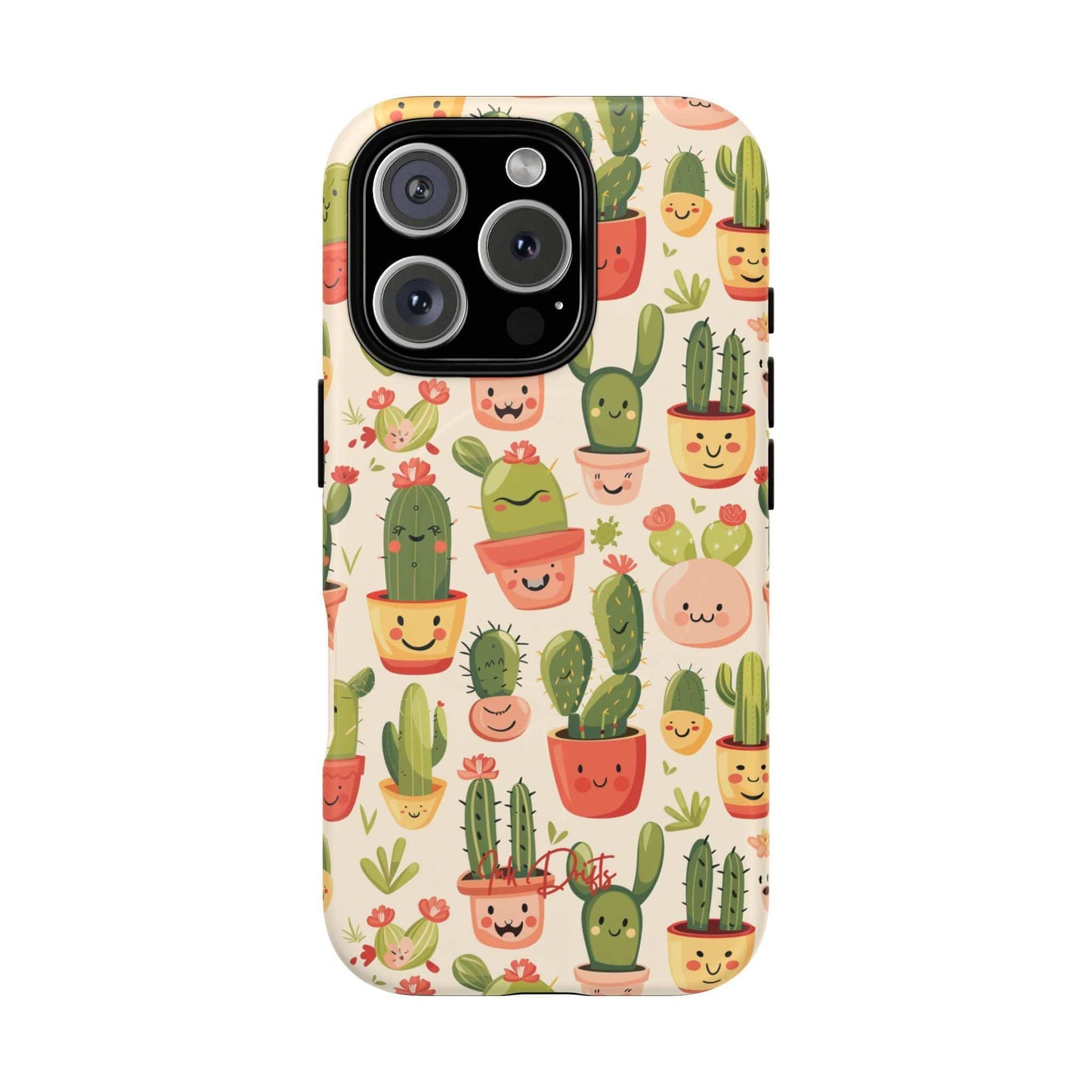 iPhone 16 Pro Matte Phone Case - Cactus Joy | MagSafe iPhone Case