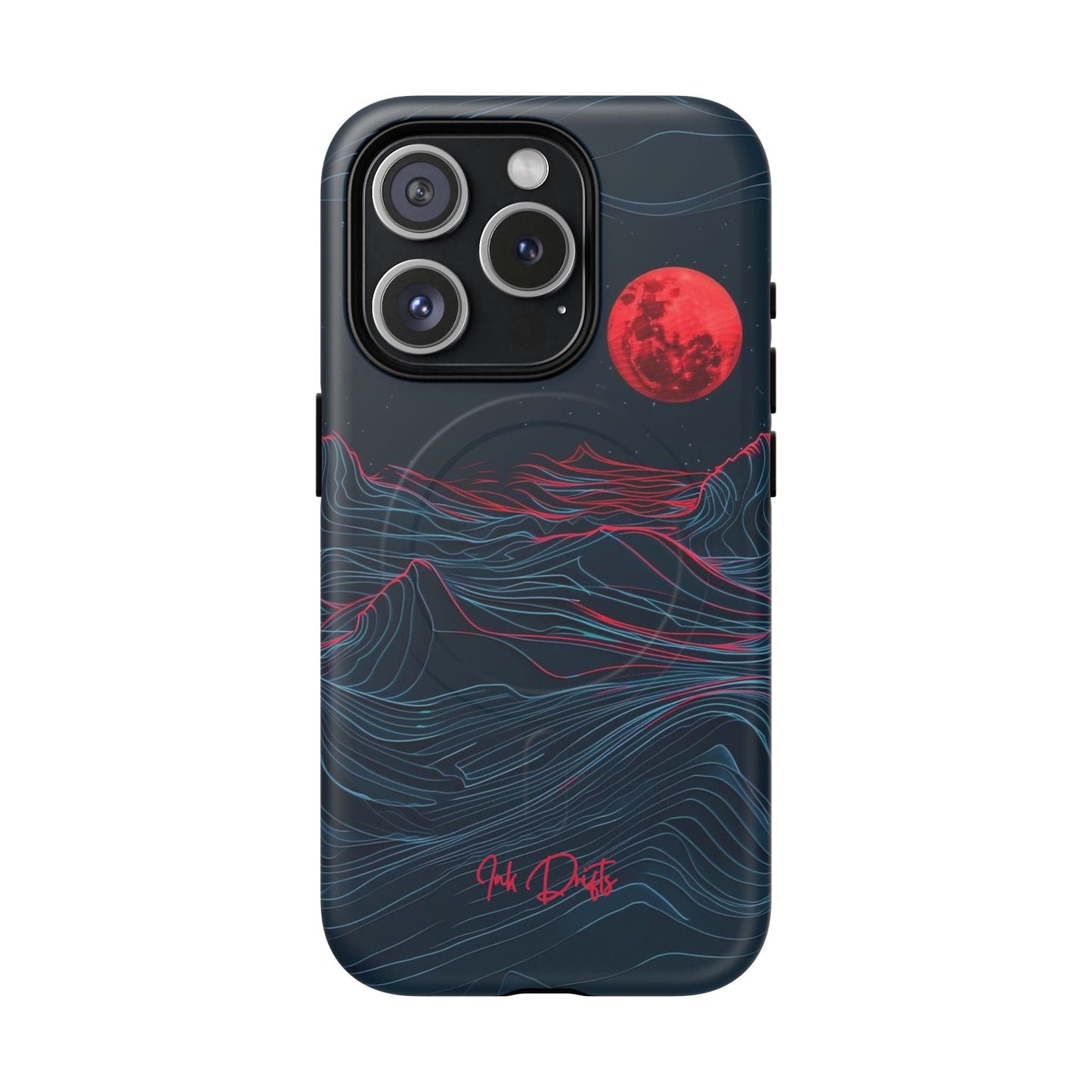 iPhone 15 Pro Matte Phone Case - Blood Moon | MagSafe iPhone Case