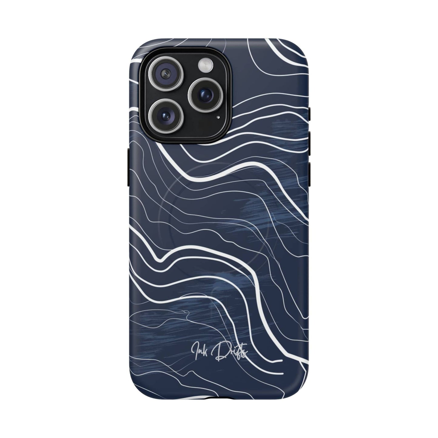 iPhone 15 Pro Max Matte Phone Case - Ocean Waves | MagSafe iPhone Case