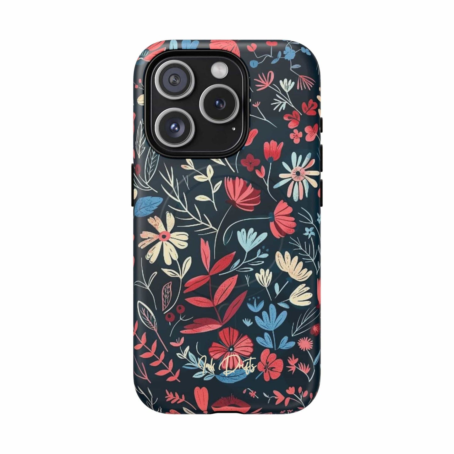 iPhone 15 Pro Matte Phone Case - Twilight Petals | MagSafe iPhone Case
