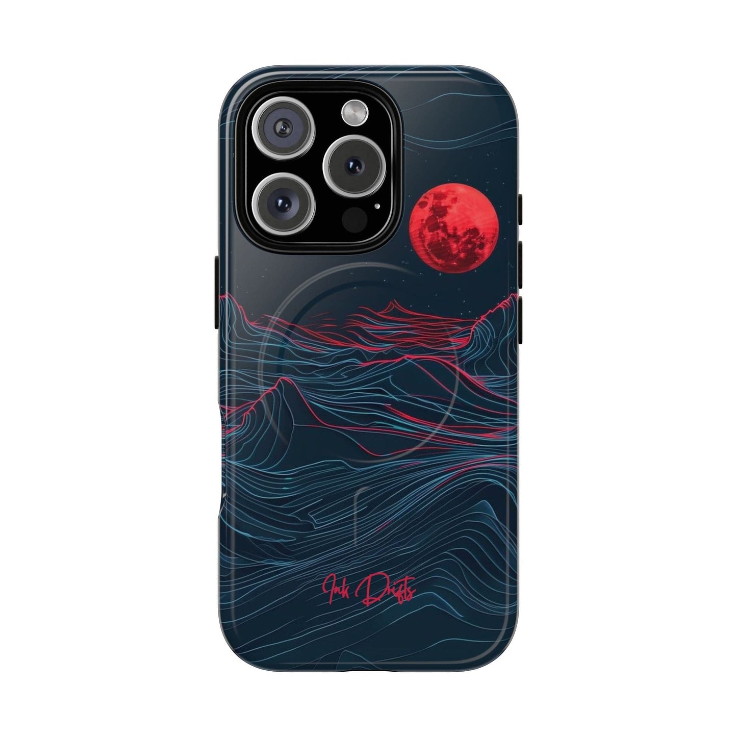 iPhone 16 Pro Glossy Phone Case - Blood Moon | MagSafe iPhone Case