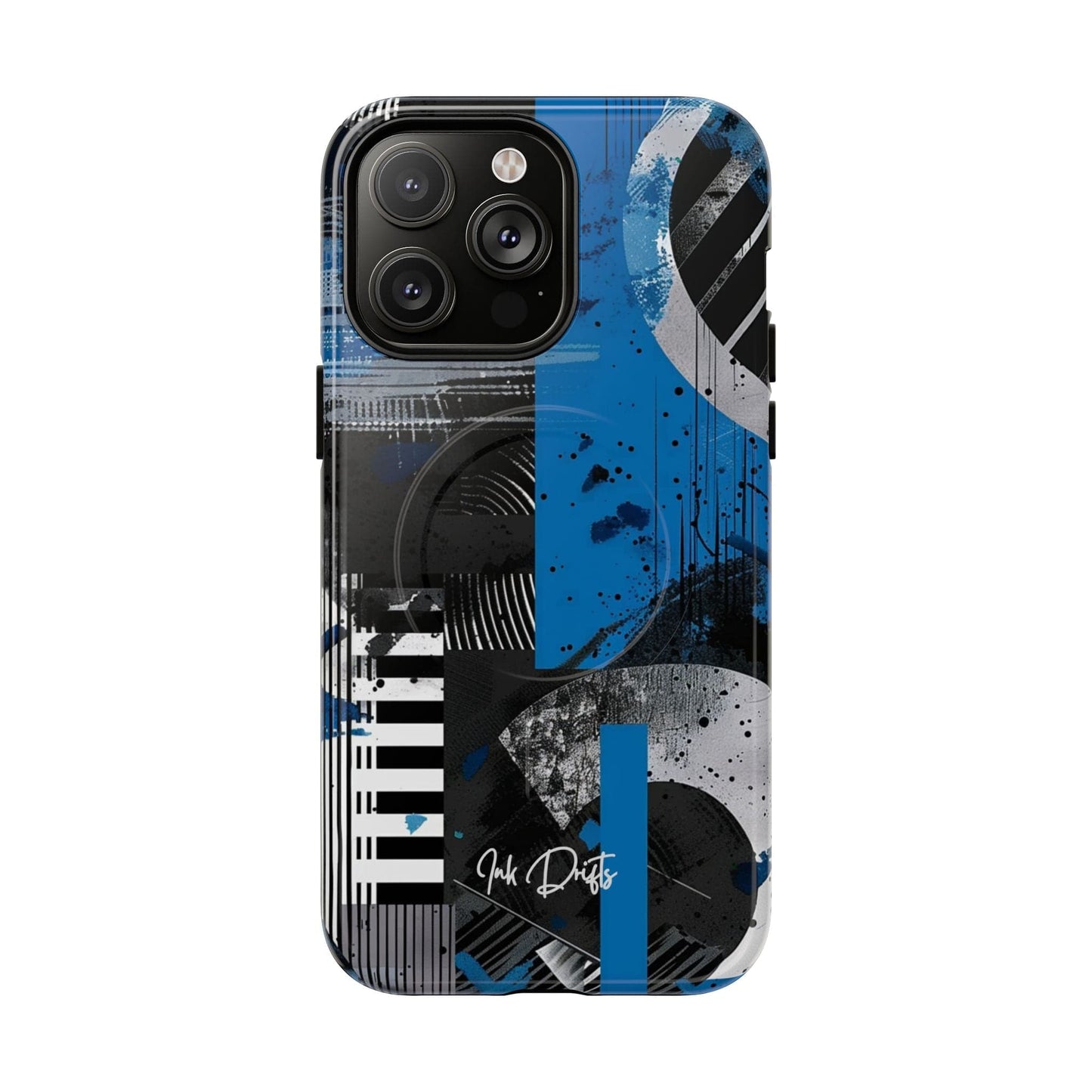 iPhone 14 Pro Max Glossy Phone Case - Urban Geometry | MagSafe iPhone Case