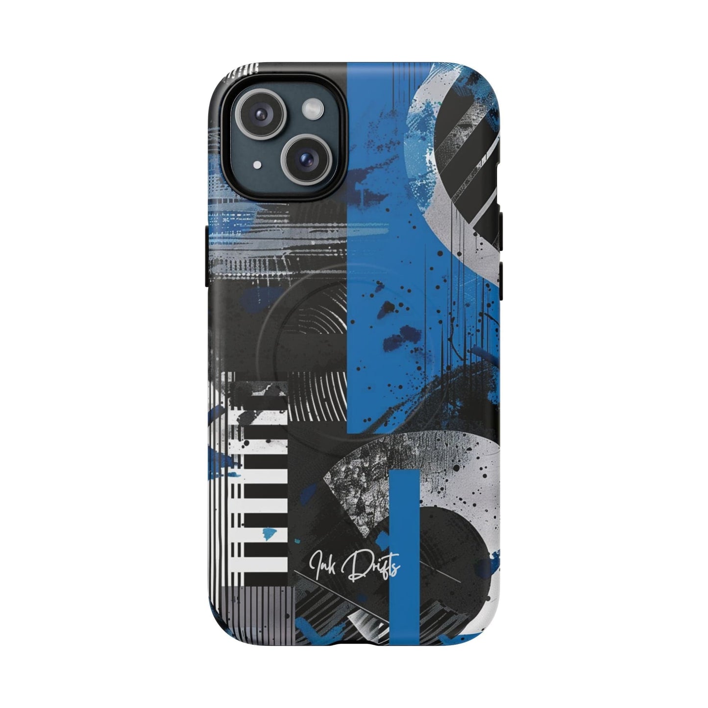 iPhone 15 Plus Matte Phone Case - Urban Geometry | MagSafe iPhone Case