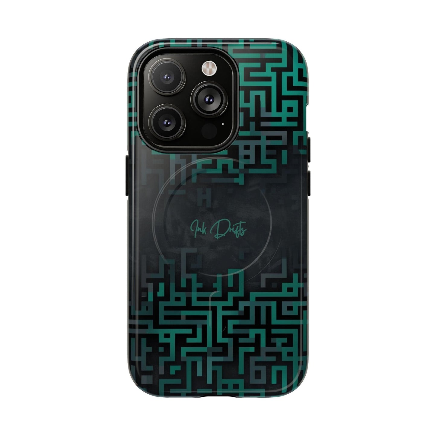 iPhone 14 Pro Glossy Phone Case - Cyber Circuit | MagSafe iPhone Case