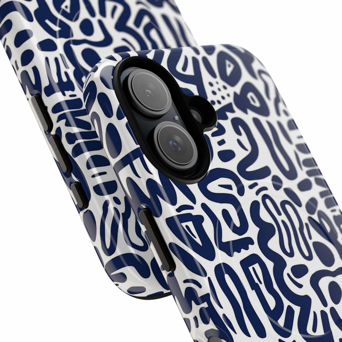 Phone Case - Indigo Doodle | MagSafe iPhone Case
