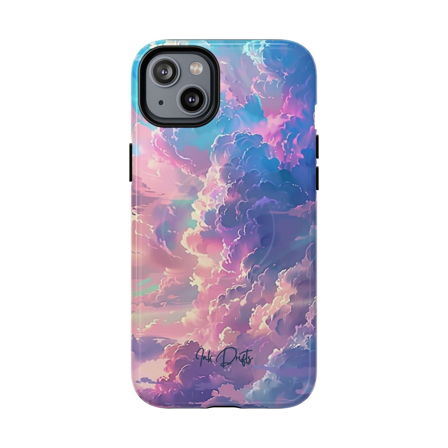 iPhone 14 Plus Glossy Phone Case - Dreamy Skies | MagSafe iPhone Case