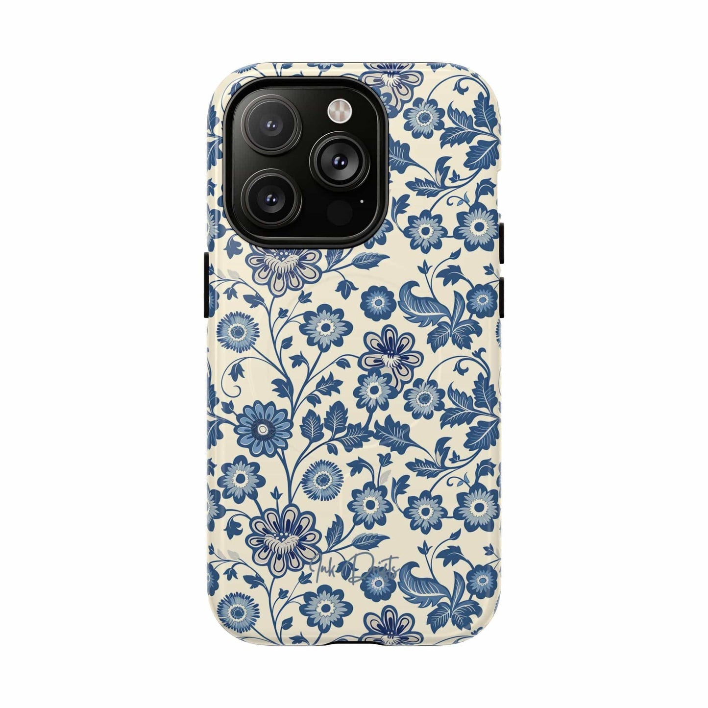 iPhone 14 Pro Glossy Phone Case - Colonial Garden | MagSafe iPhone Case
