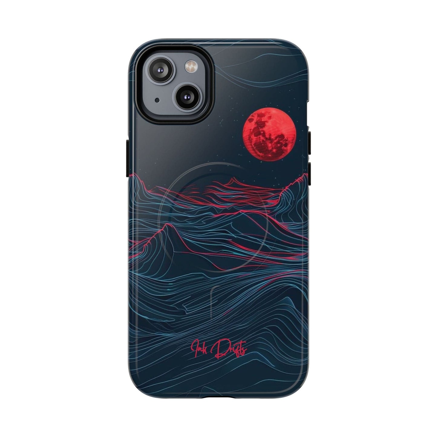 iPhone 14 Plus Glossy Phone Case - Blood Moon | MagSafe iPhone Case