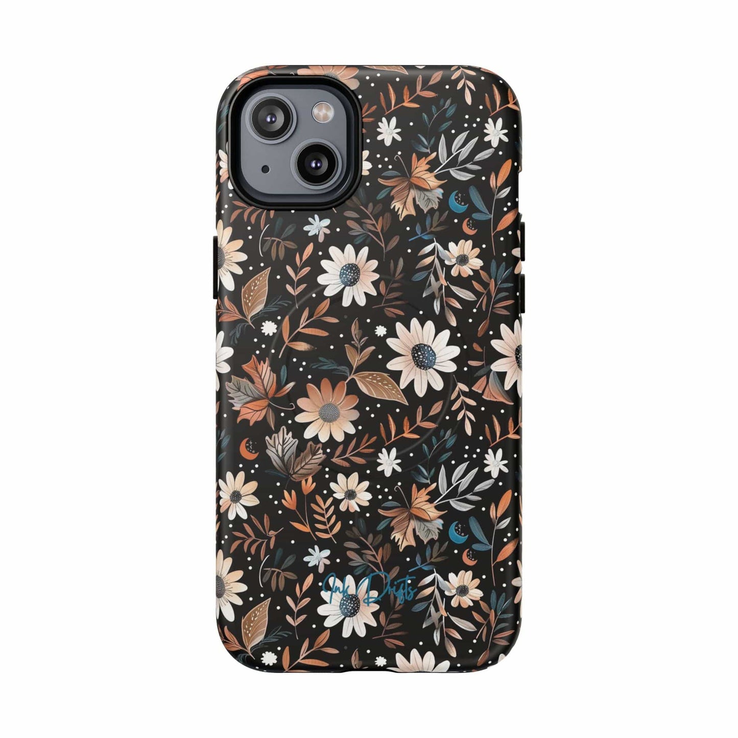 iPhone 14 Plus Matte Phone Case - Midnight Meadow | MagSafe iPhone Case