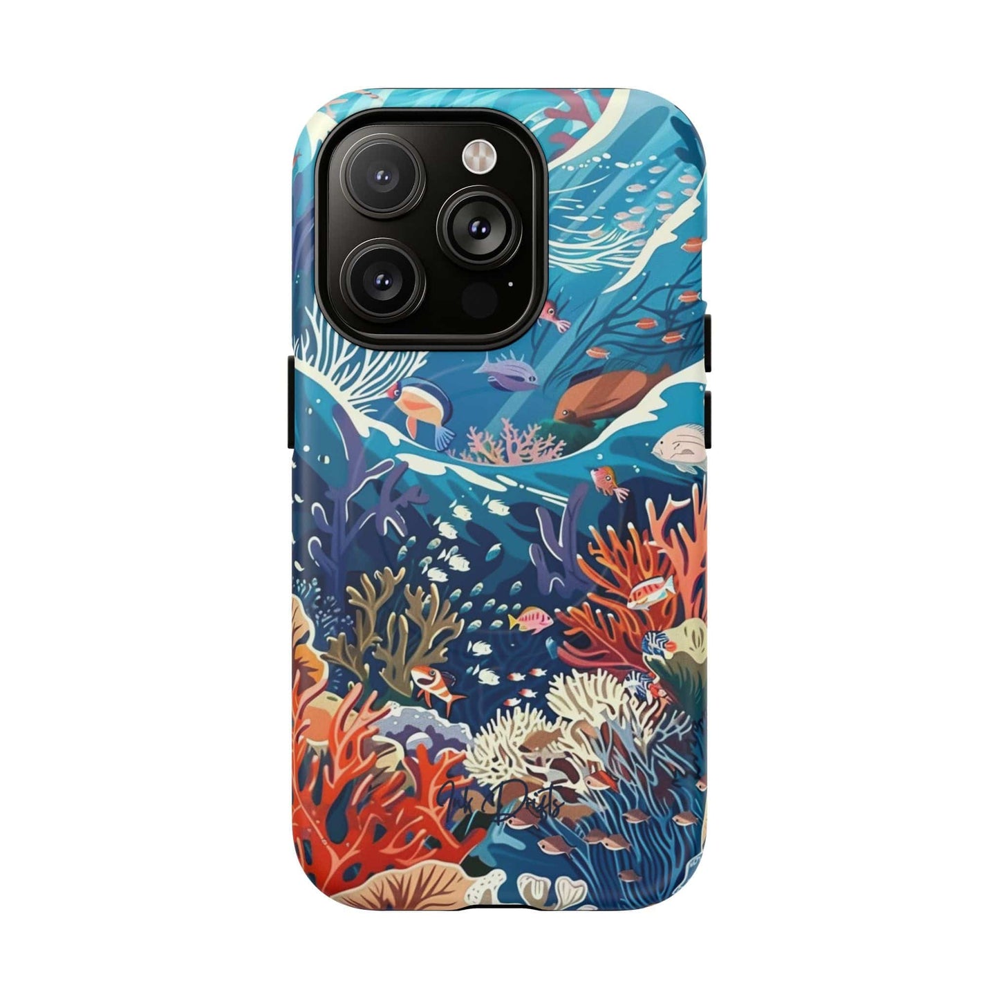 iPhone 14 Pro Matte Phone Case - Coral Reef | MagSafe iPhone Case