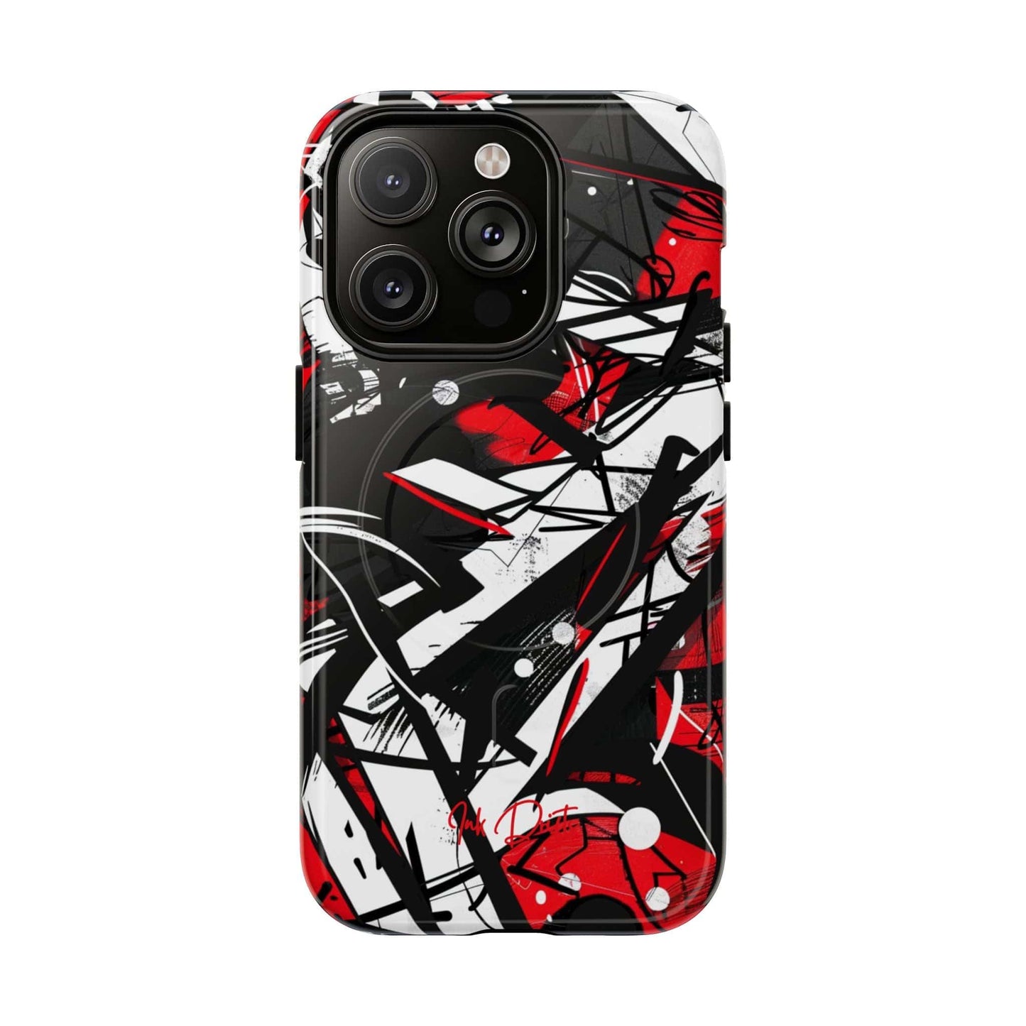 iPhone 14 Pro Glossy Phone Case - Urban Chaos | MagSafe iPhone Case