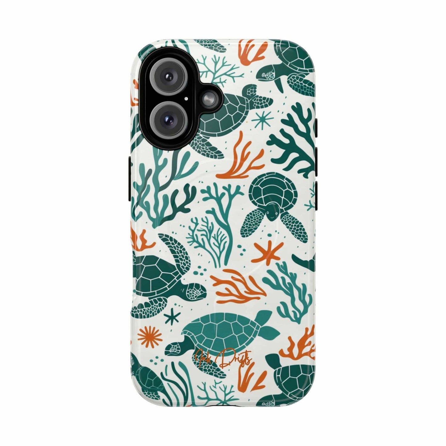 iPhone 16 Glossy Phone Case - Turtle Tango | MagSafe iPhone Case