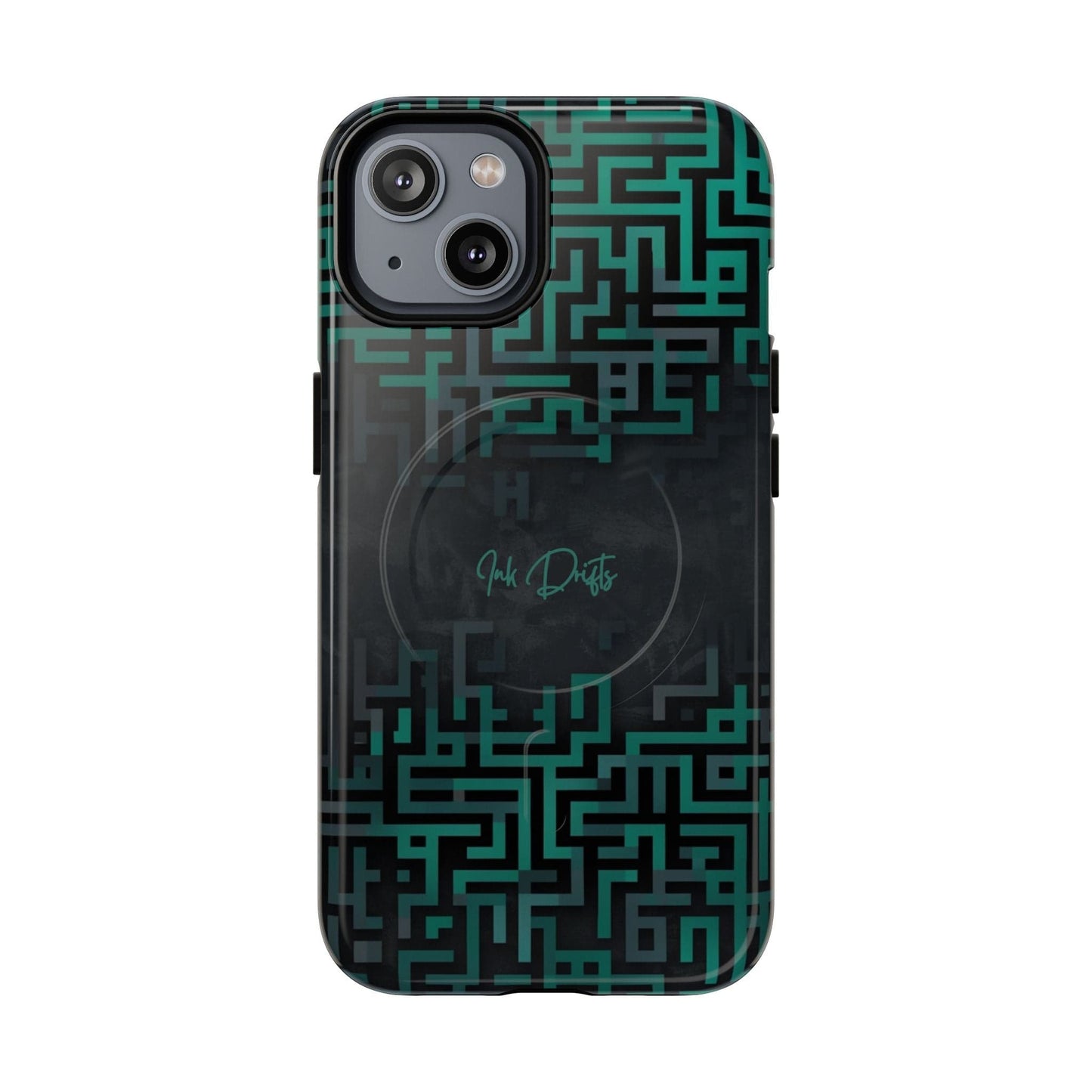 iPhone 14 Glossy Phone Case - Cyber Circuit | MagSafe iPhone Case