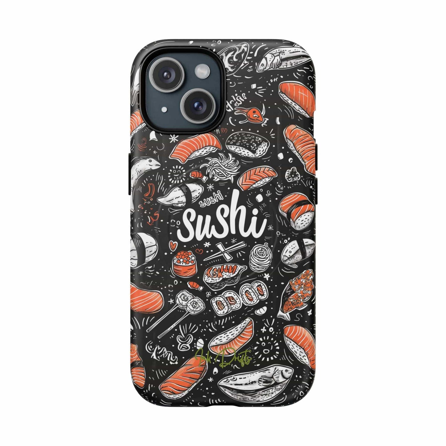 iPhone 15 Matte Phone Case - Sushi Delight | MagSafe iPhone Case