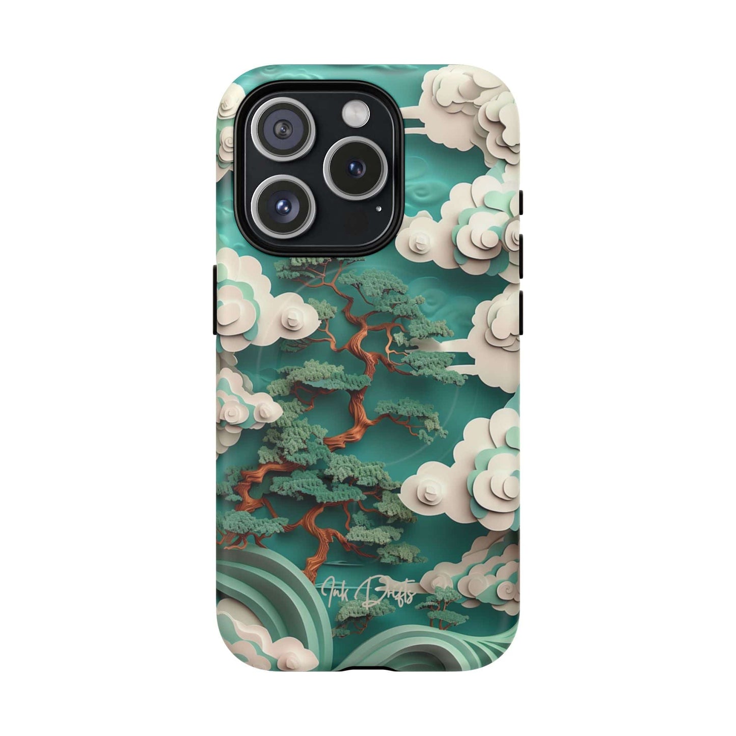 iPhone 15 Pro Matte Phone Case - Celestial Bonsai | MagSafe iPhone Case