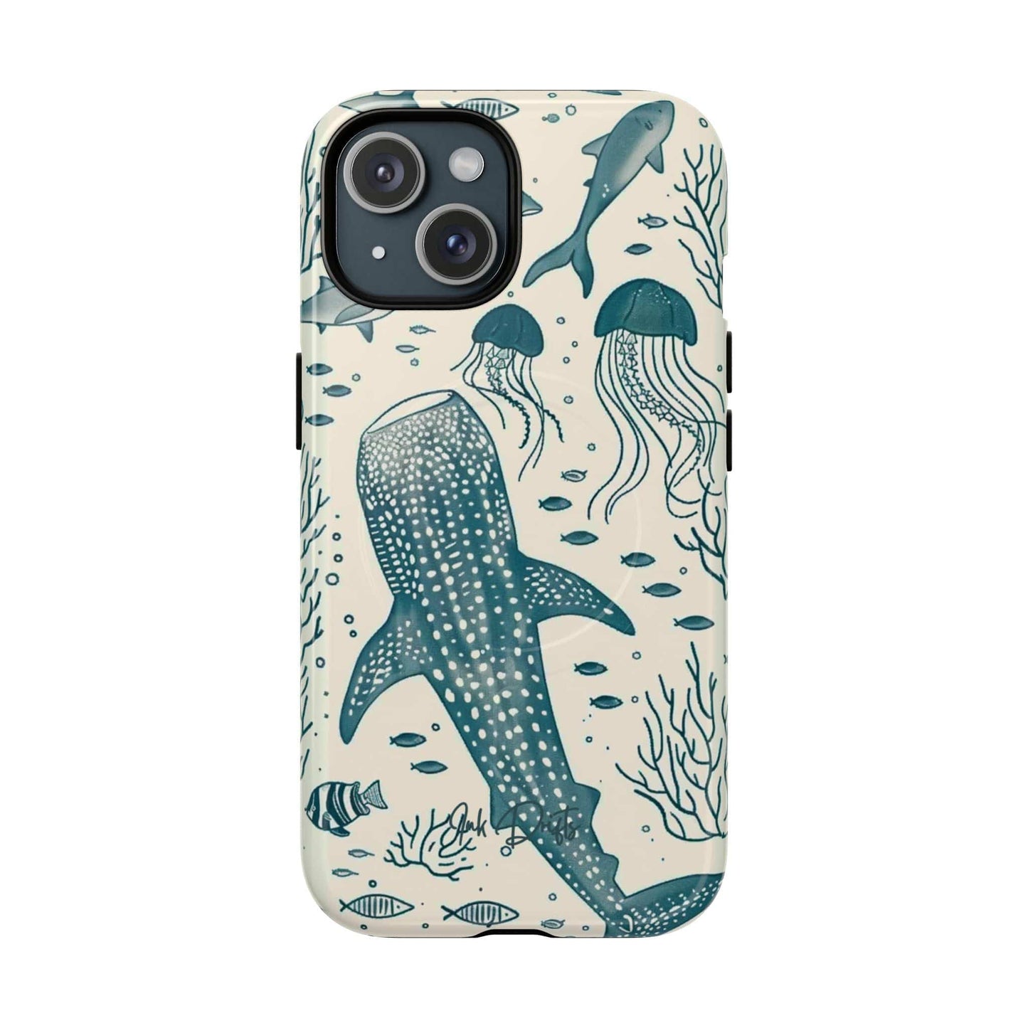 iPhone 15 Glossy Phone Case - Ocean Depths | MagSafe iPhone Case
