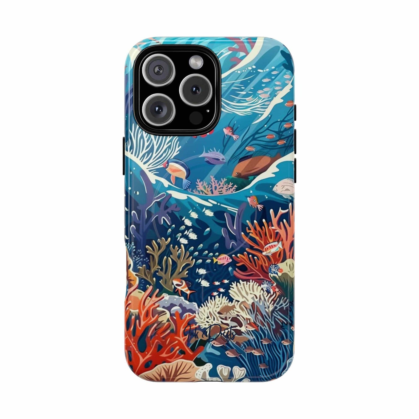 iPhone 16 Pro Max Glossy Phone Case - Coral Reef | MagSafe iPhone Case