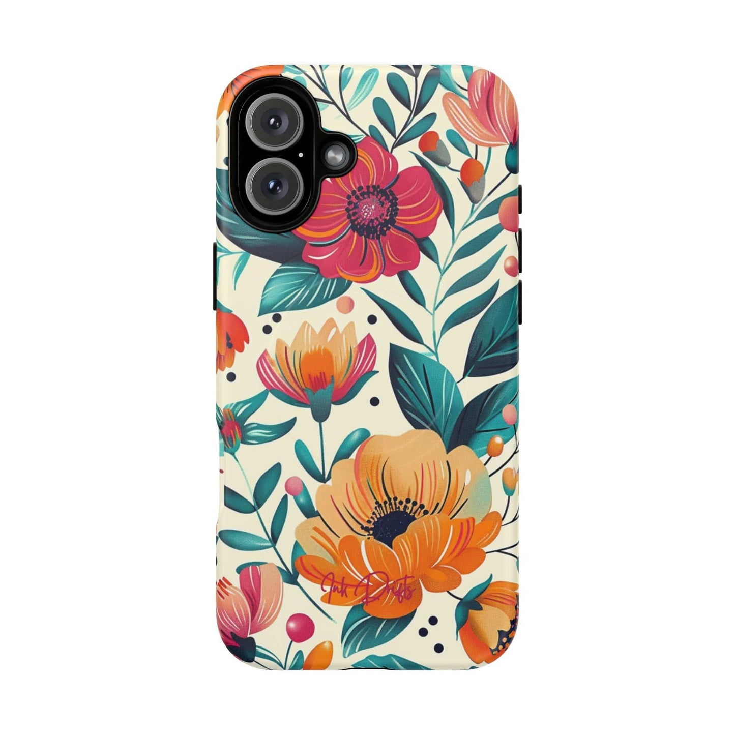 iPhone 16 Plus Matte Phone Case - Floral Garden | MagSafe iPhone Case