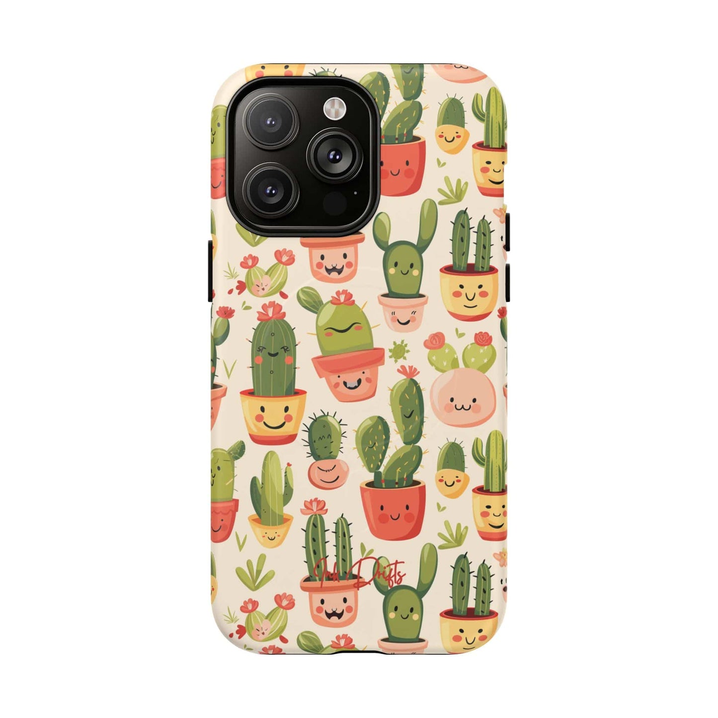 iPhone 14 Pro Max Matte Phone Case - Cactus Joy | MagSafe iPhone Case