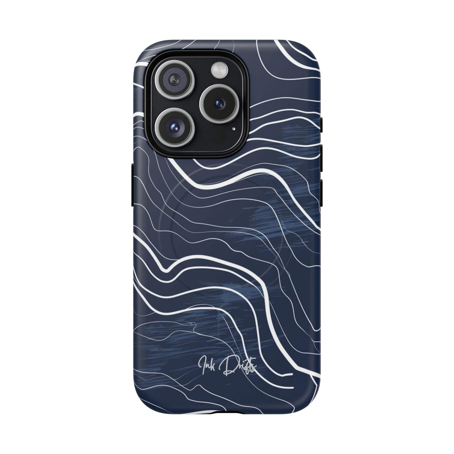 iPhone 15 Pro Matte Phone Case - Ocean Waves | MagSafe iPhone Case
