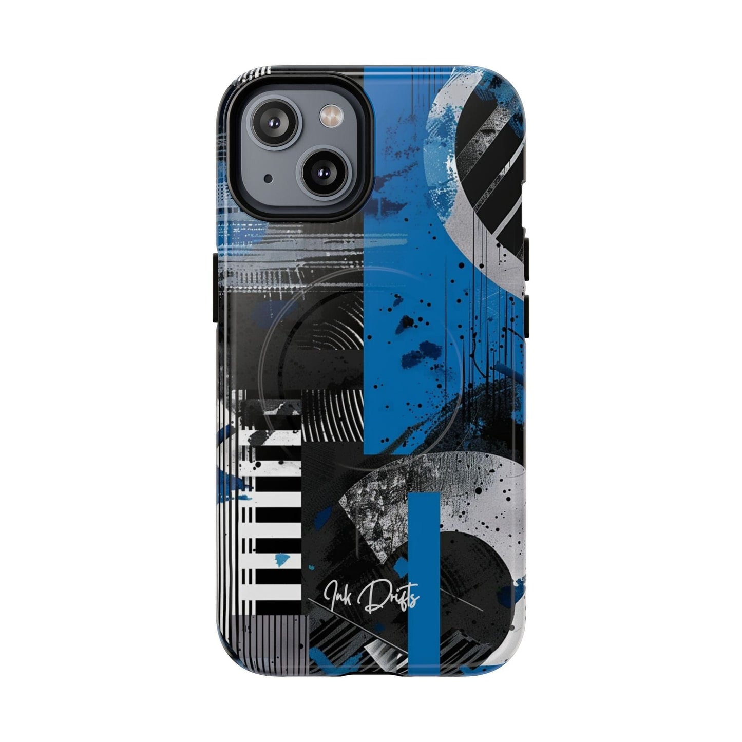 iPhone 14 Glossy Phone Case - Urban Geometry | MagSafe iPhone Case