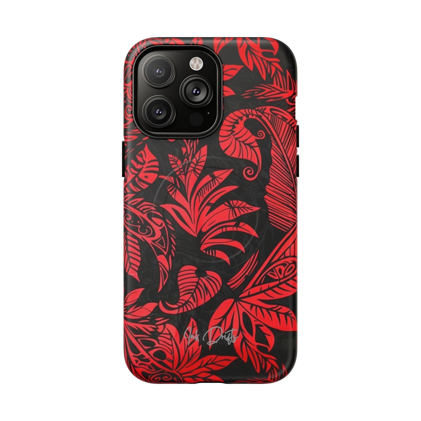 iPhone 14 Pro Max Matte Phone Case - Crimson Jungle | MagSafe iPhone Case
