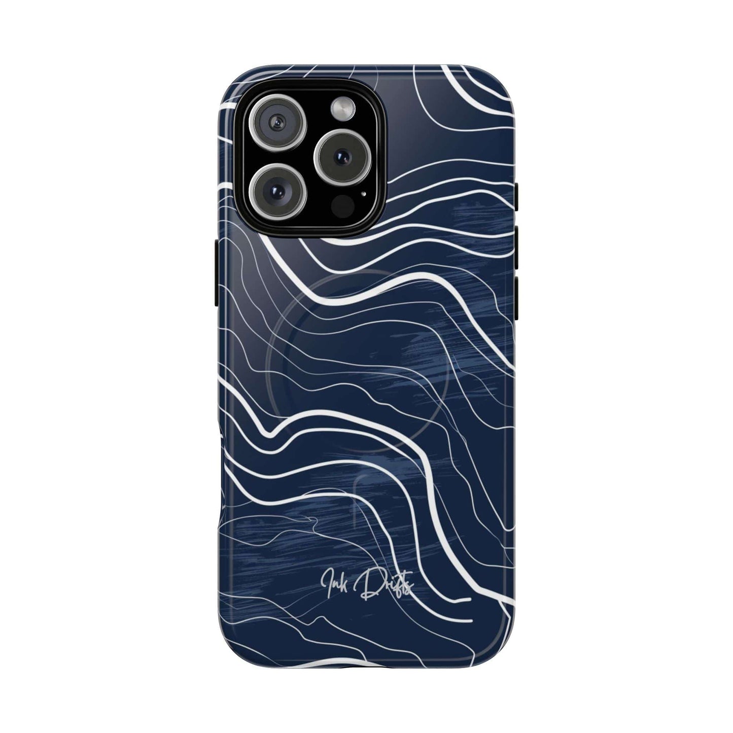 iPhone 16 Pro Max Glossy Phone Case - Ocean Waves | MagSafe iPhone Case
