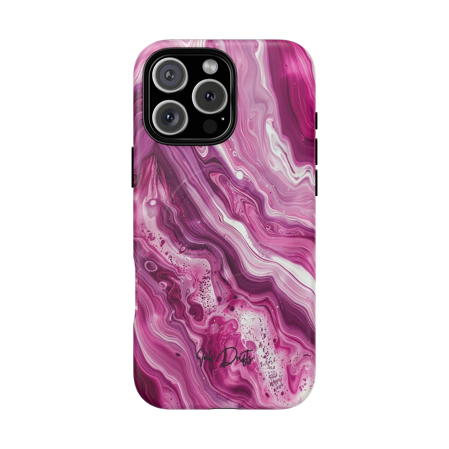 iPhone 16 Pro Max Matte Phone Case - Pink Marble | MagSafe iPhone Case