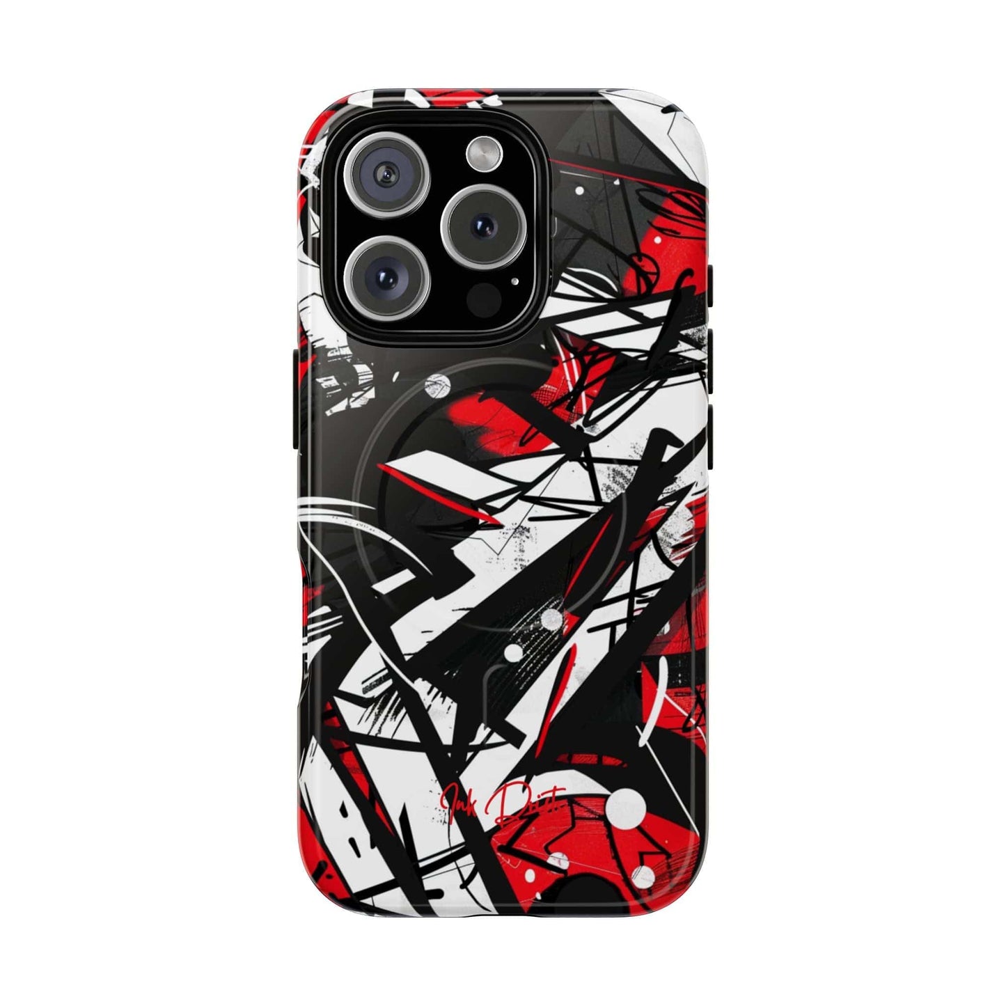 iPhone 16 Pro Glossy Phone Case - Urban Chaos | MagSafe iPhone Case