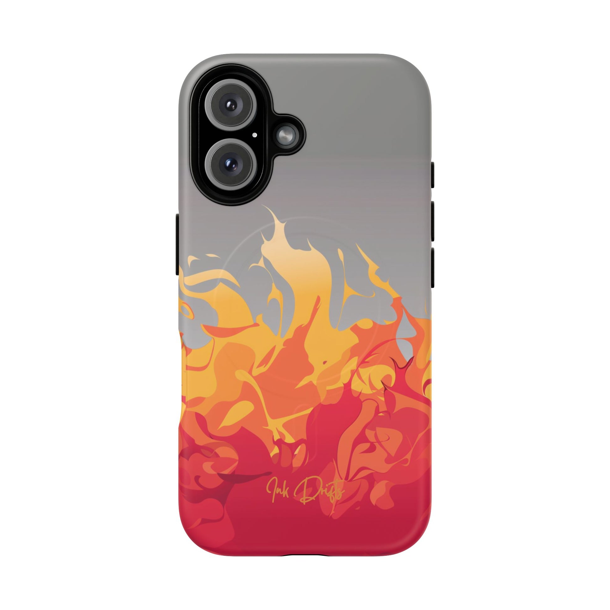 iPhone 16 Matte Phone Case - Flame Burst | MagSafe iPhone Case