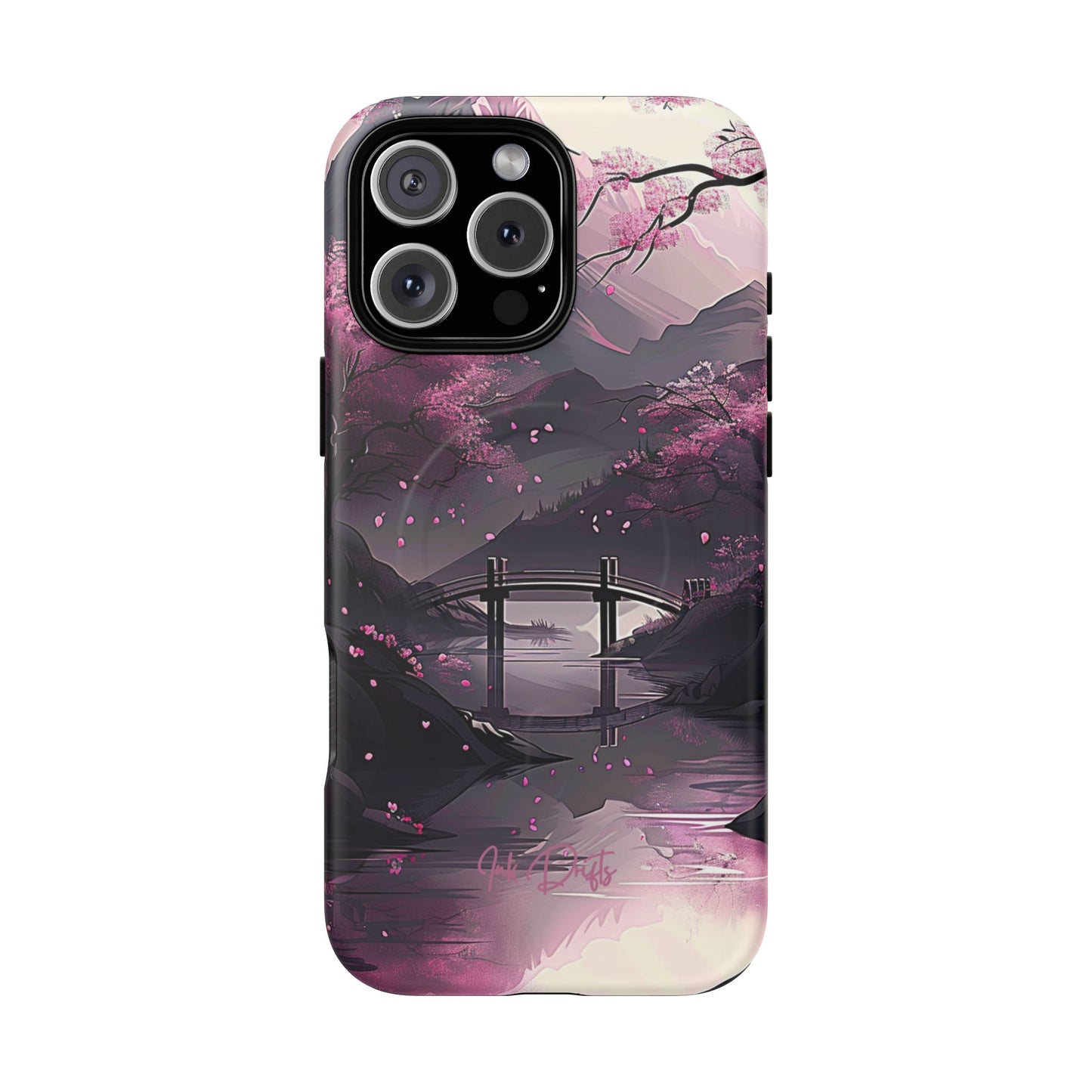 iPhone 16 Pro Max Matte Phone Case - Blossom Bridge | MagSafe iPhone Case