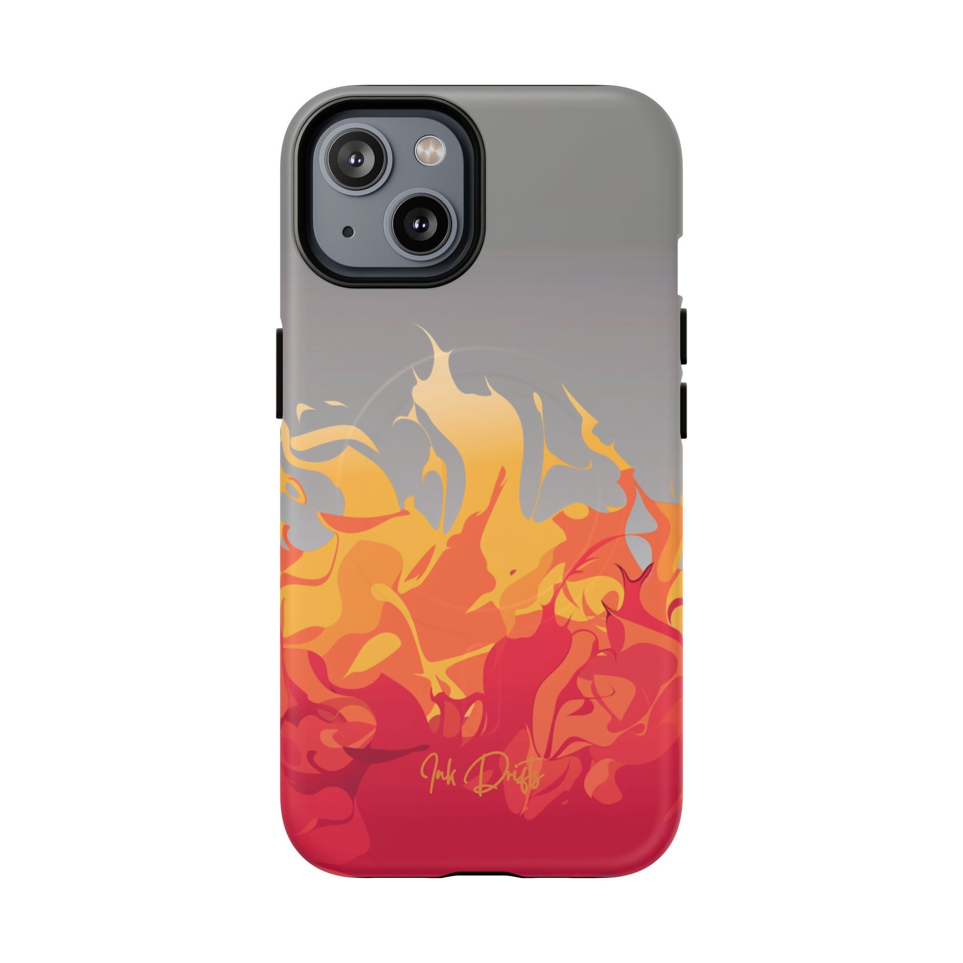 iPhone 14 Matte Phone Case - Flame Burst | MagSafe iPhone Case