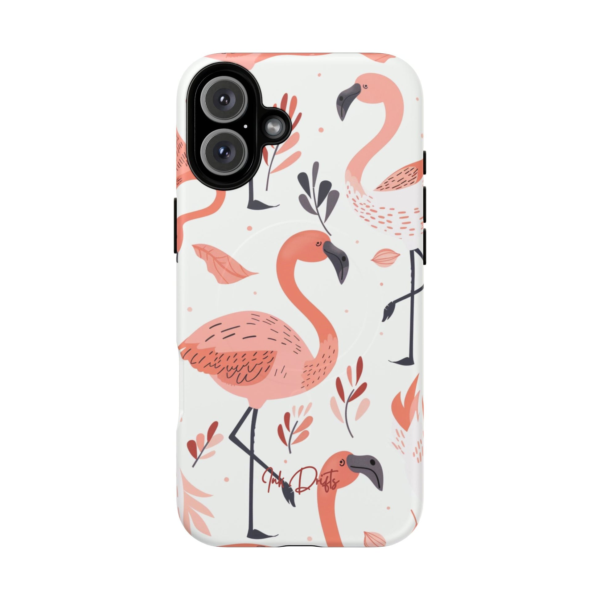 iPhone 16 Plus Matte Phone Case - Flamingo Paradise | MagSafe iPhone Case