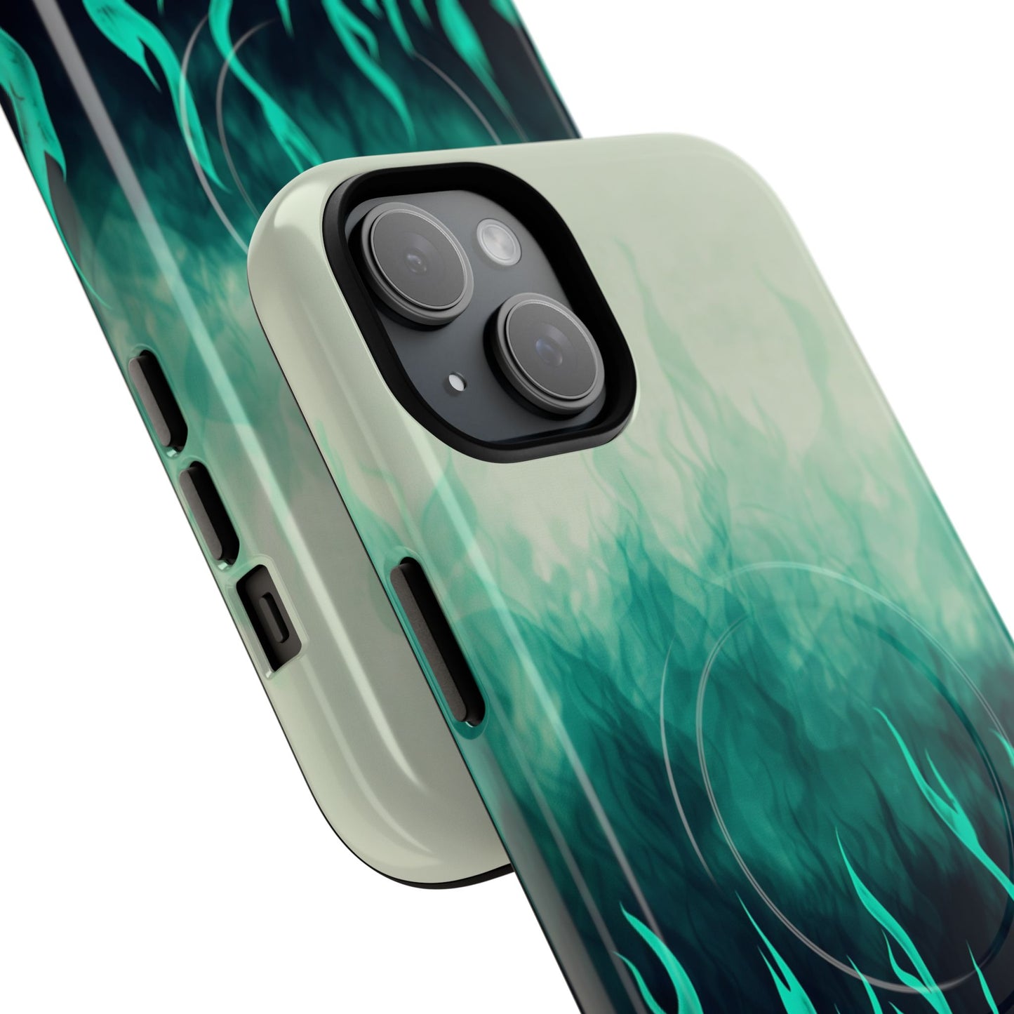 Phone Case - Teal Inferno | MagSafe iPhone Case