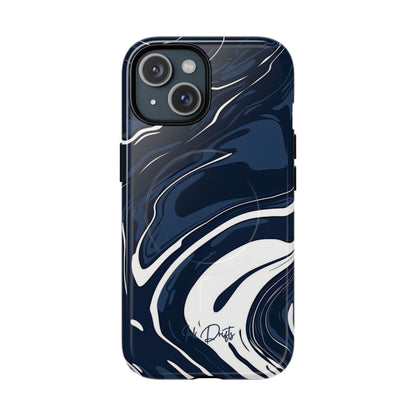 iPhone 15 Glossy Phone Case - Marble Swirl | MagSafe iPhone Case