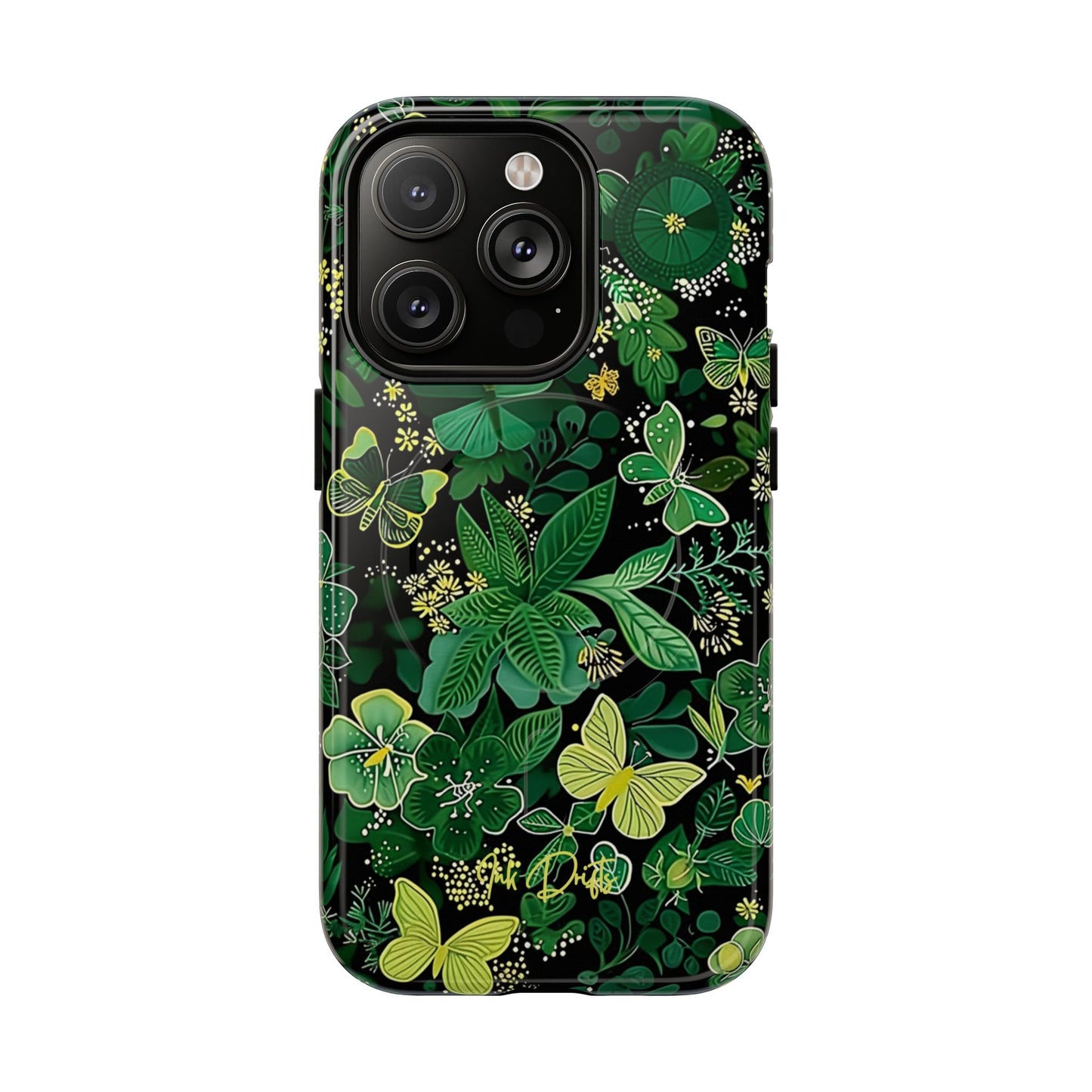 iPhone 14 Pro Glossy Phone Case - Spring Butterflies | MagSafe iPhone Case