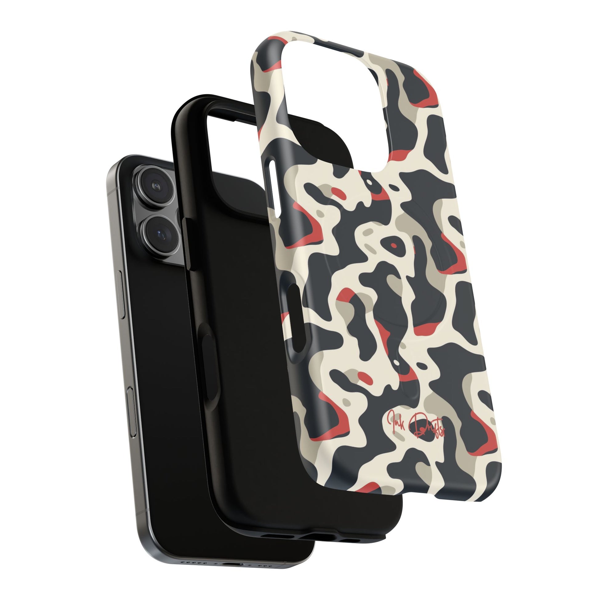 Phone Case - Cream Red Camo | MagSafe iPhone Case