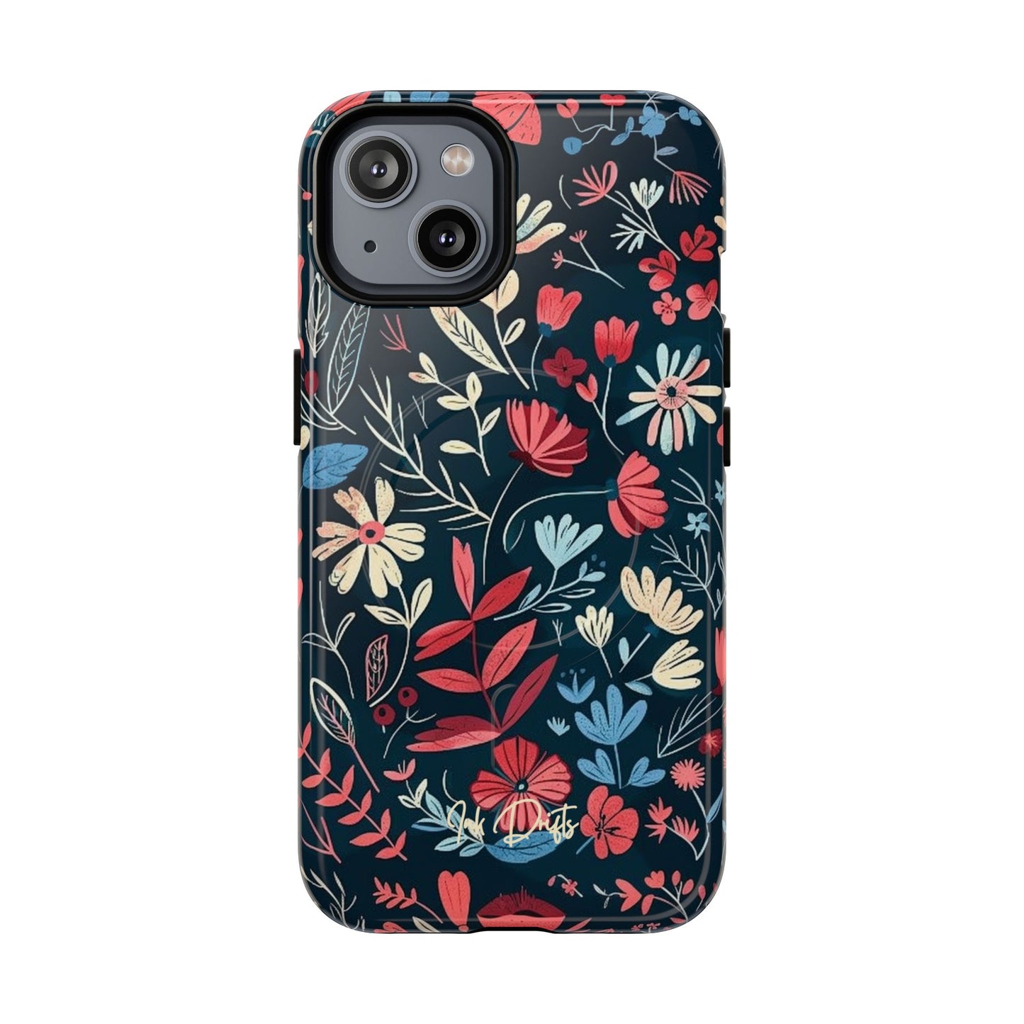 iPhone 14 Glossy Phone Case - Twilight Petals | MagSafe iPhone Case