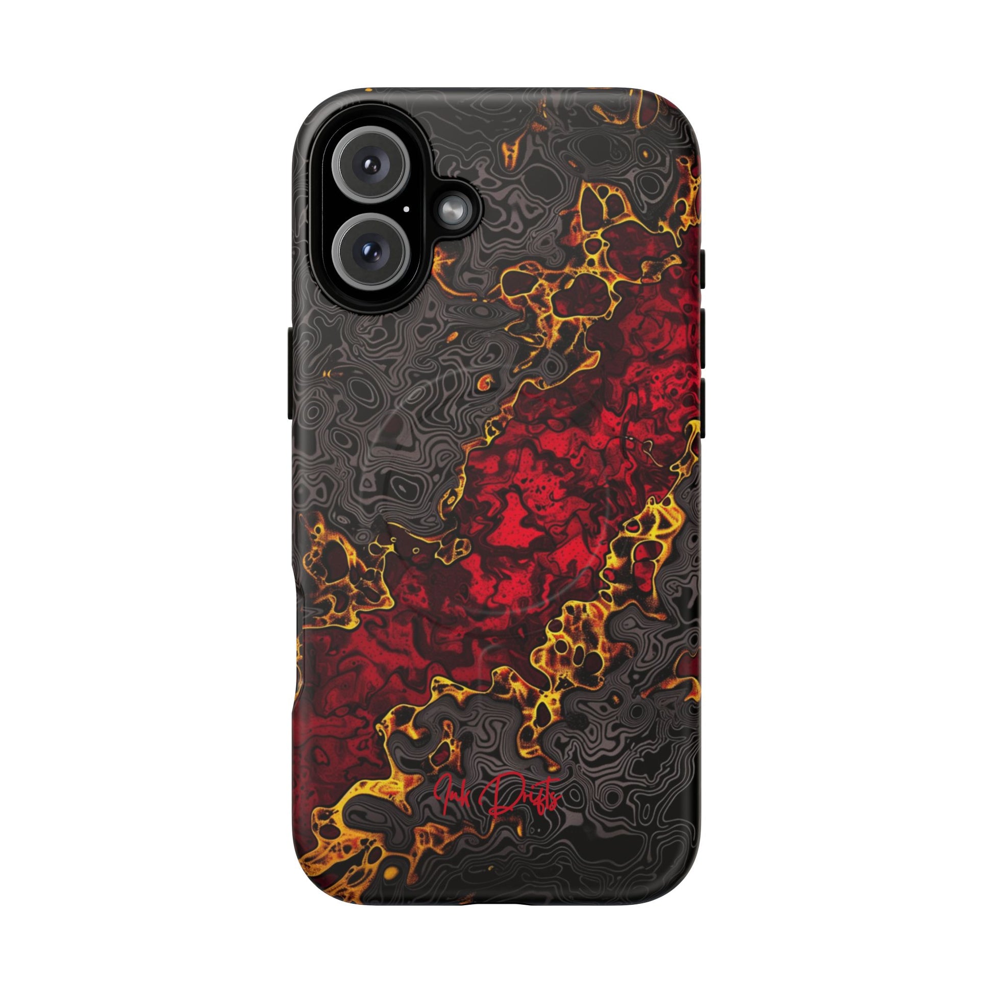 iPhone 16 Plus Matte Phone Case - Volcanic Veins | MagSafe iPhone Case