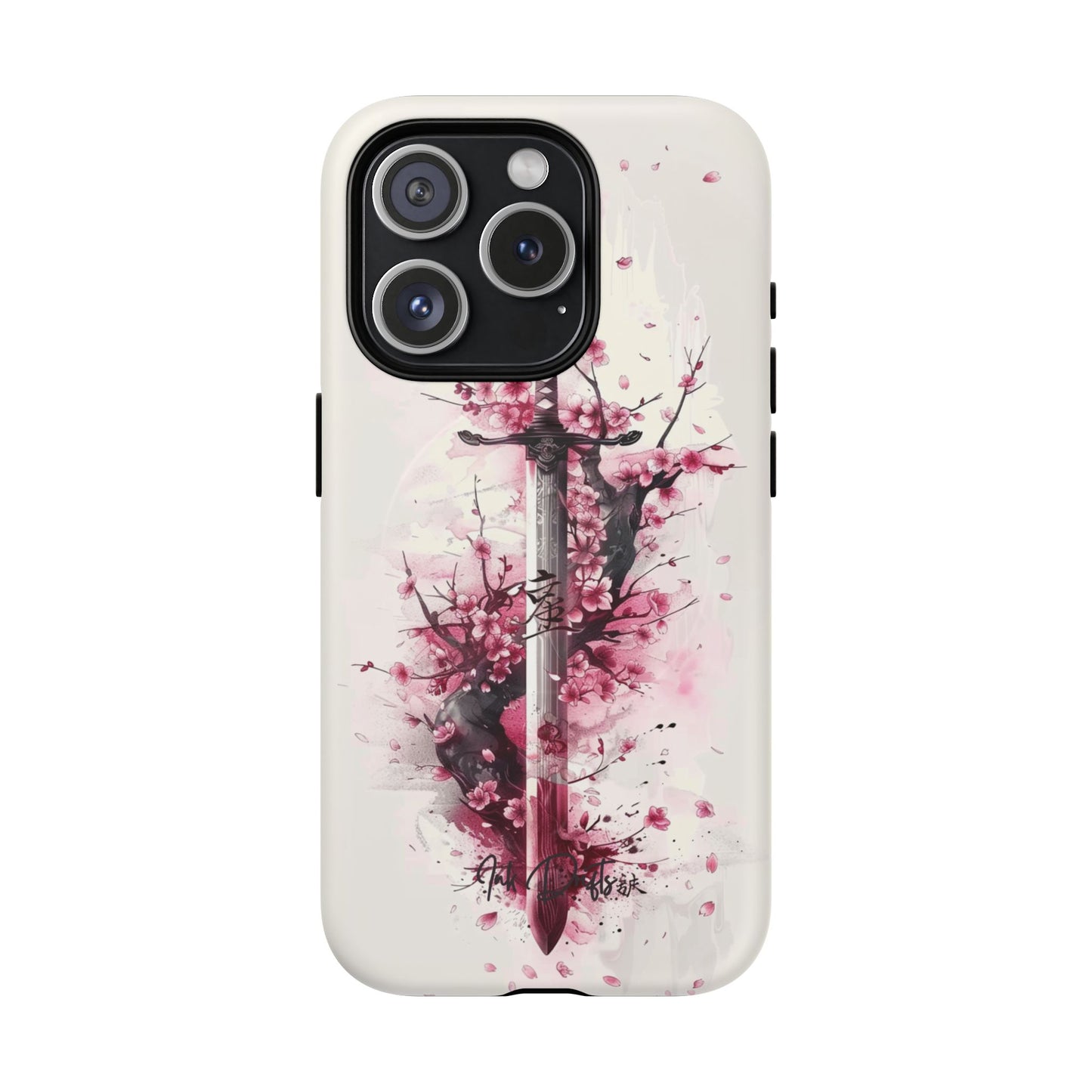 iPhone 15 Pro Matte Phone Case - Sakura Blade | MagSafe iPhone Case