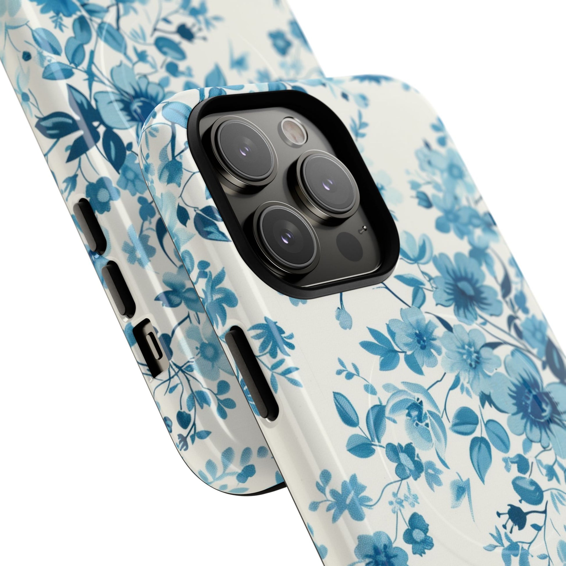 Phone Case - Blue Blossom | MagSafe iPhone Case