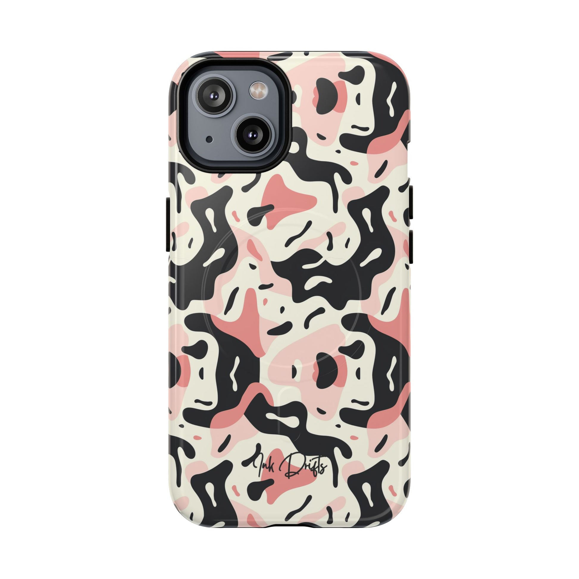 iPhone 14 Glossy Phone Case - Pastel Camo | MagSafe iPhone Case