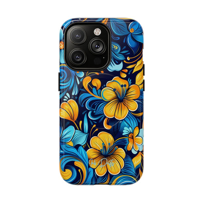 iPhone 14 Pro Glossy Phone Case - Floral Fusion | MagSafe iPhone Case