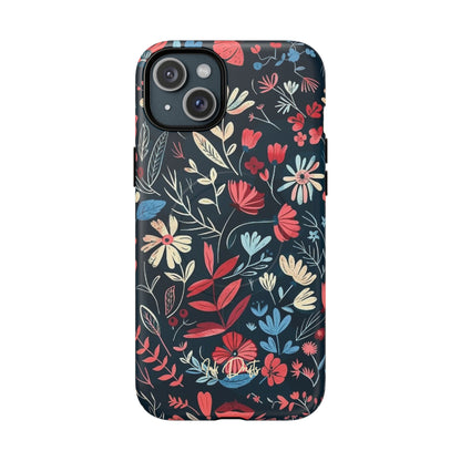 iPhone 15 Plus Matte Phone Case - Twilight Petals | MagSafe iPhone Case