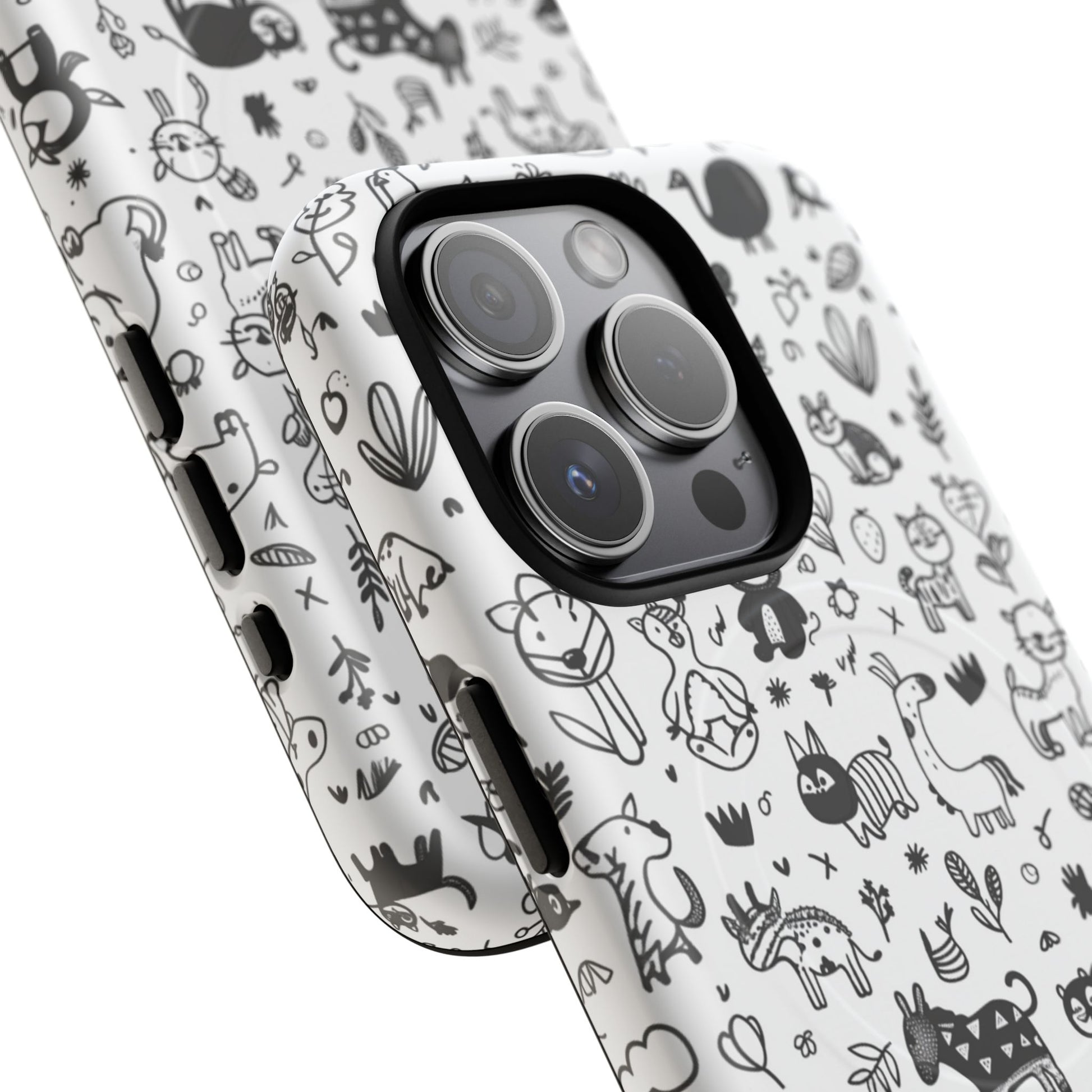 Phone Case - Doodle Zoo | MagSafe iPhone Case