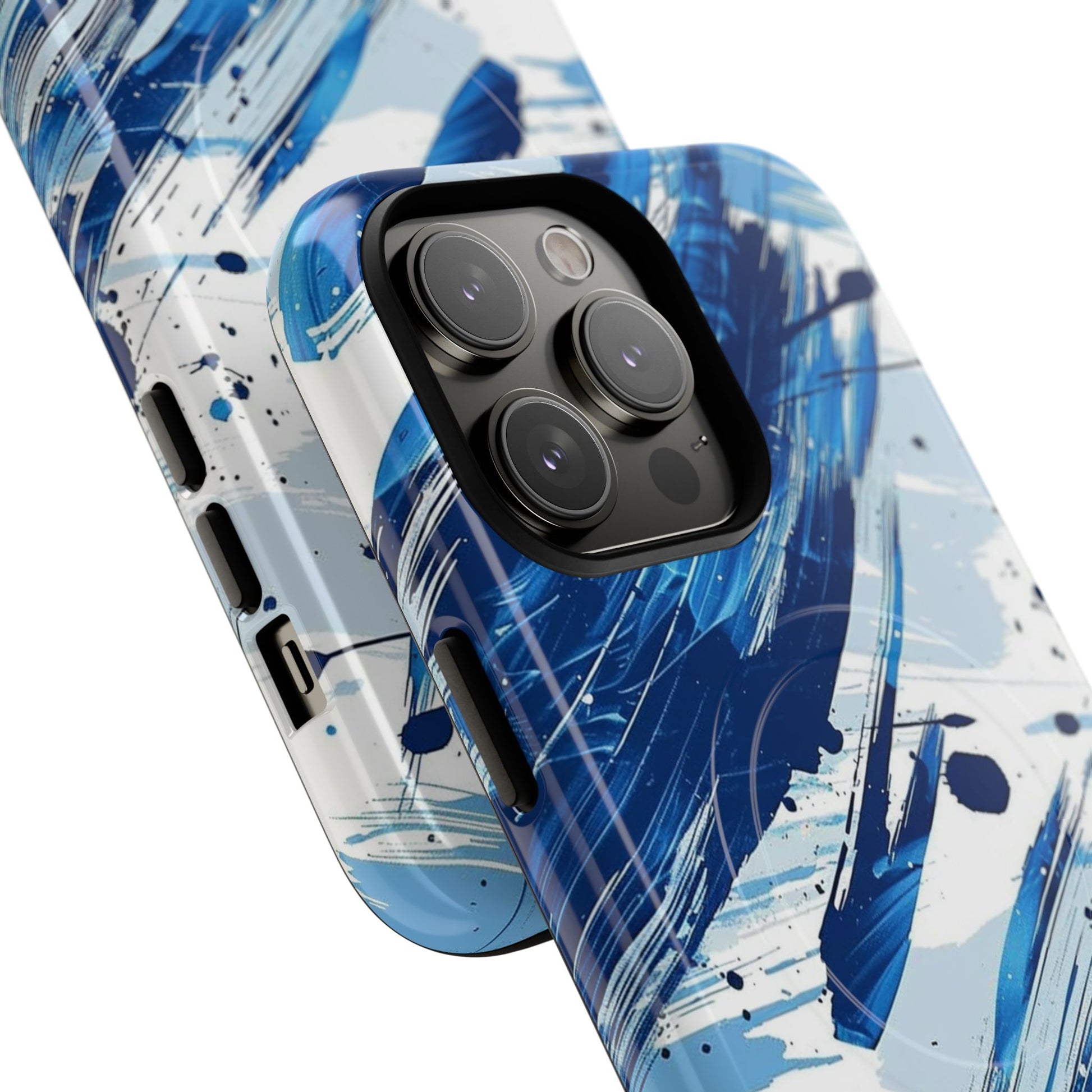 Phone Case - Azure Strokes | MagSafe iPhone Case