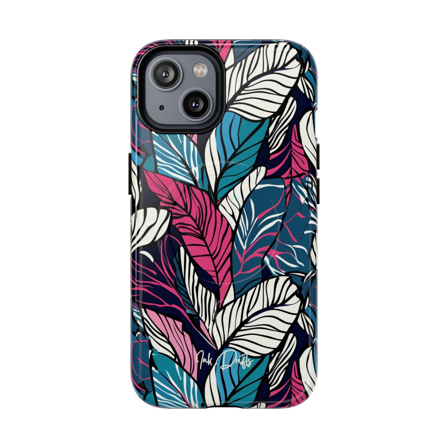 iPhone 14 Glossy Phone Case - Leaf Symphony | MagSafe iPhone Case