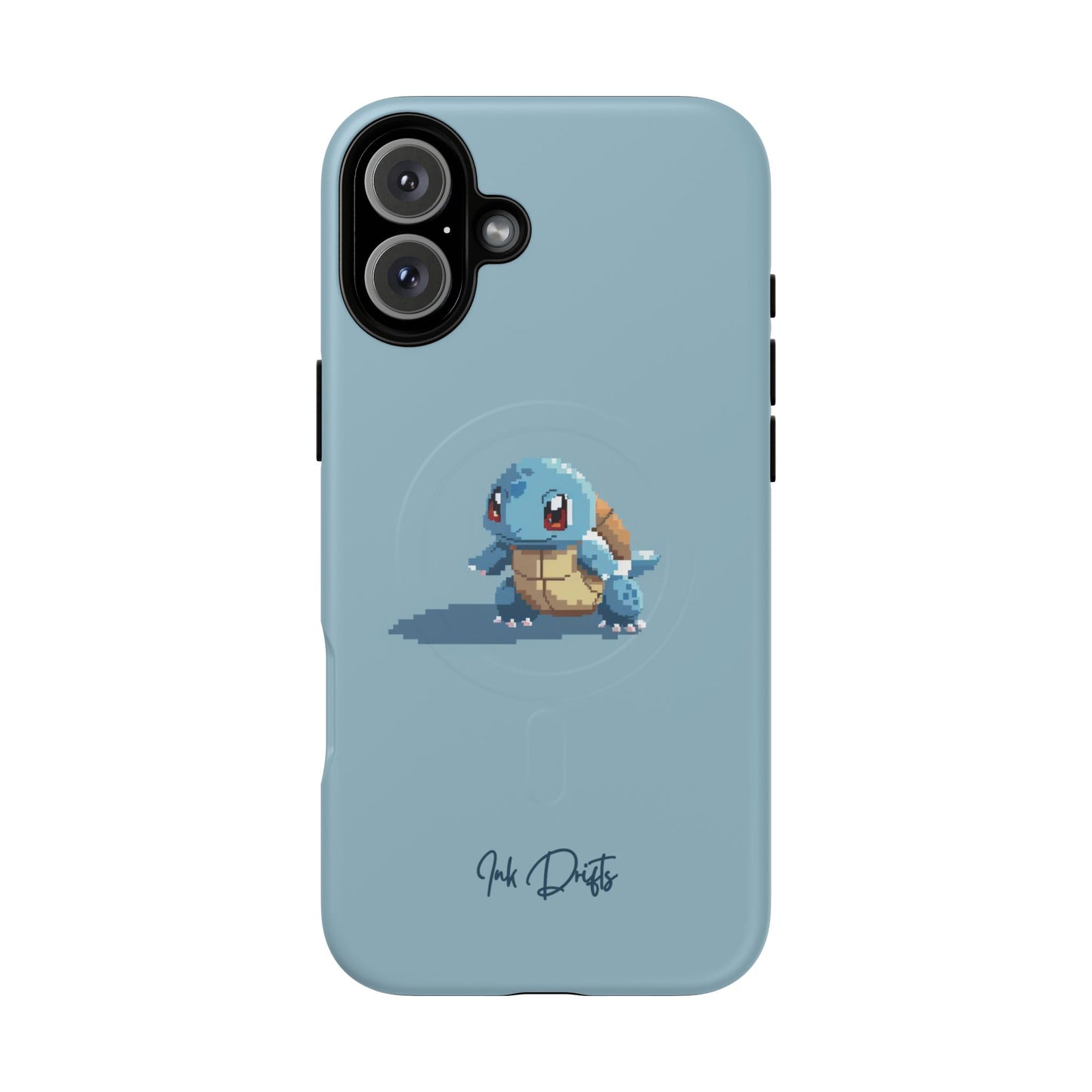 iPhone 16 Plus Matte Phone Case - Pixel Squirtle | MagSafe iPhone Case