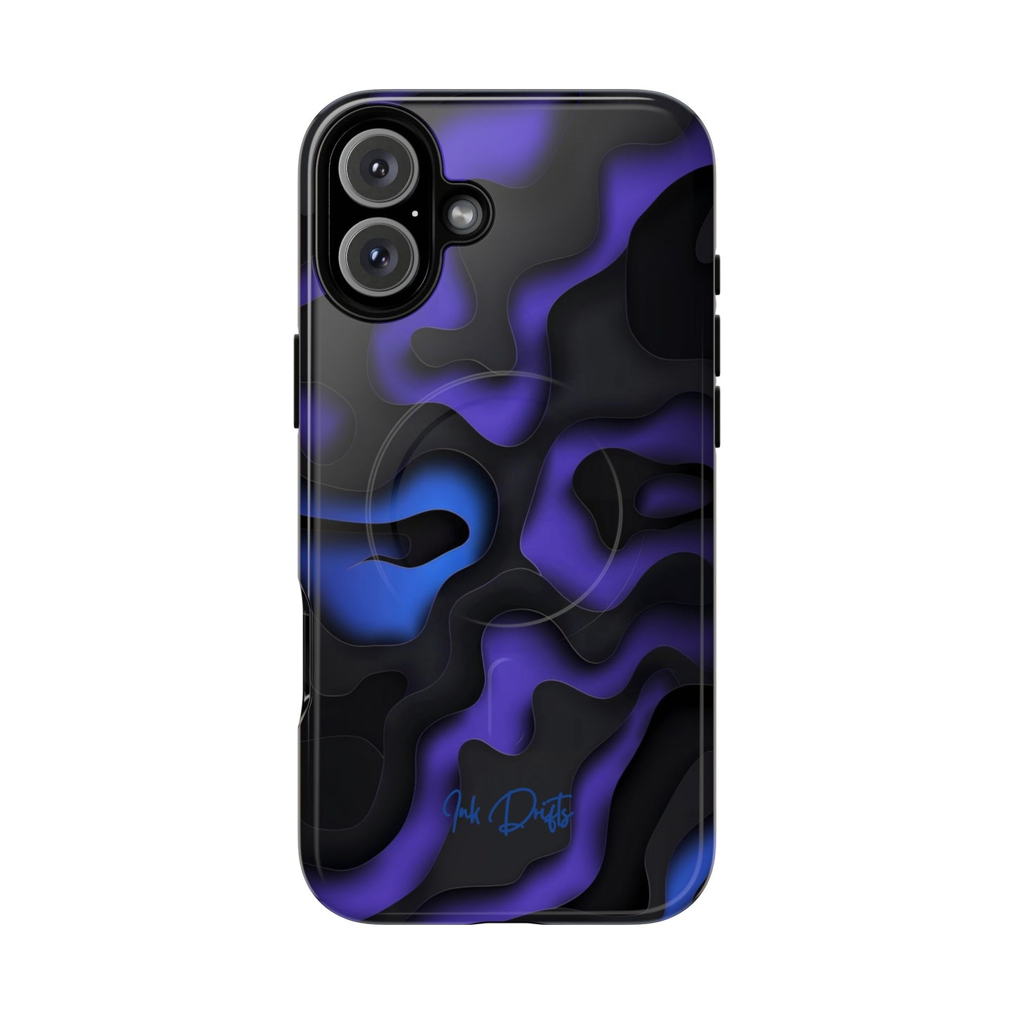 iPhone 16 Plus Glossy Phone Case - Galactic Flow | MagSafe iPhone Case