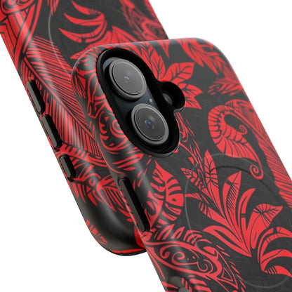 Phone Case - Crimson Jungle | MagSafe iPhone Case